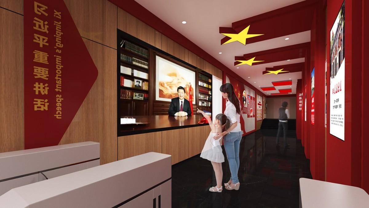 紅色革命之路黨建展廳的設(shè)計與內(nèi)涵